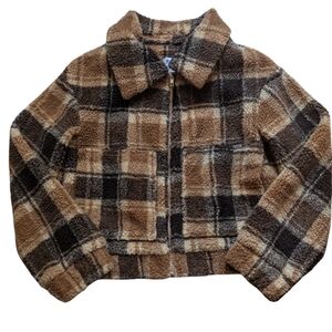 PRINCESS POLLY| Sherpa Style Zipup Sweater Size 4